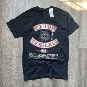 ZZ TOP TEXICALI T SHIRT Licensed 2016 Concert Tour Cities New With Tags Size M